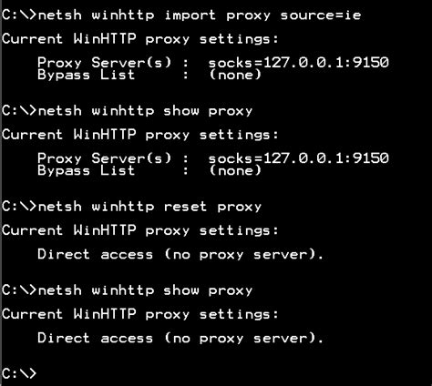 Set Proxy In Command Prompt