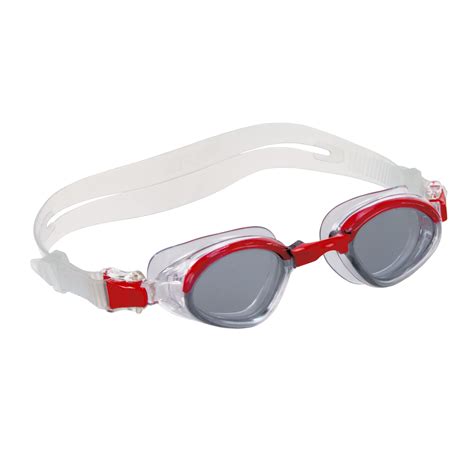 Dolfino Adult Striker Dark Lens Swim Goggles in Red and Clear - Walmart ...