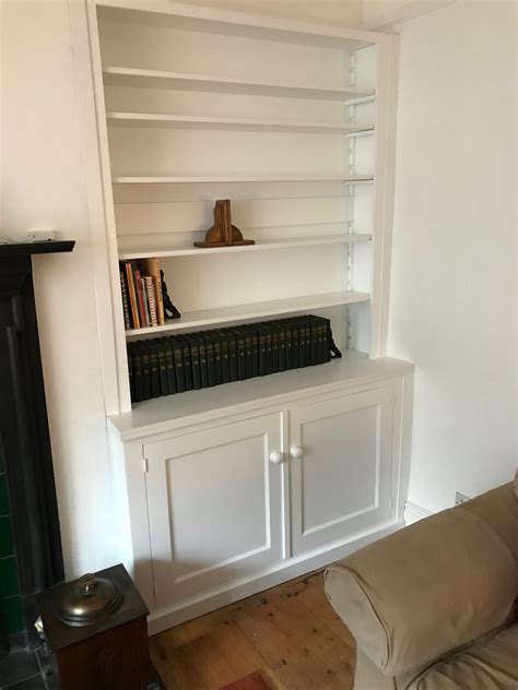 Bespoke Painted Bookcase Hallam Oak And Pine