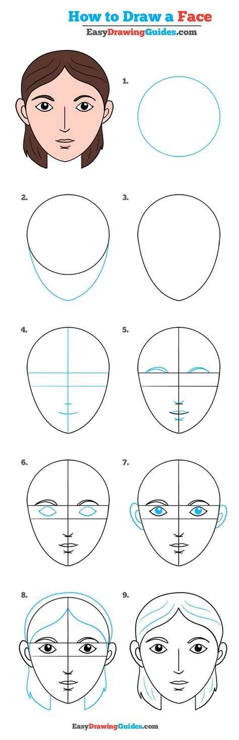 Learn How To Draw A Face Easy Step By Step Drawing Tutorial For Kids