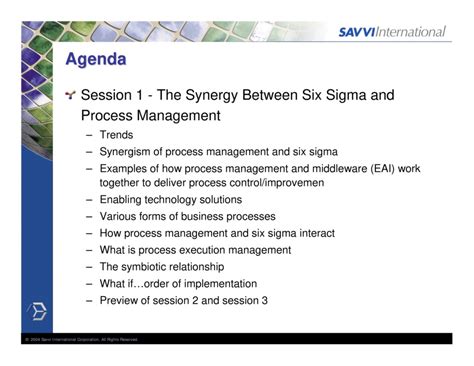 The Synergy Between Six Sigma And Process Management — Isssp For Lean