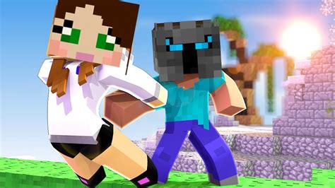 Popularmmos Pat And Jen Minecraft Fight Challenge Games Lucky Block Mod