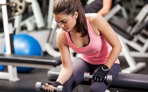 Girl, fitness, exercise, gym, dumbbells, workout, sportswear, motivation. 30 Beautiful Girls Fitness Workout Photo Backgrounds Free