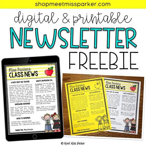 First Grade Simple Newsletter Template : Classroom Newsletter Template 12 Free Word Pdf ...