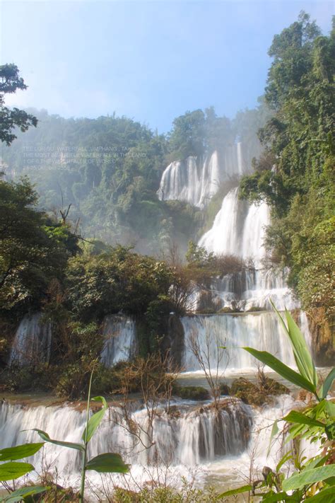 Tee Lor Su Waterfalltak Travel Thai Asia The Most Beautiful