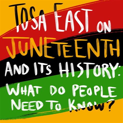 Juneteenth History And Importance With Mrs Keenan And The Tosa East
