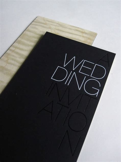 Modern Foil Stamp Wedding Invitations