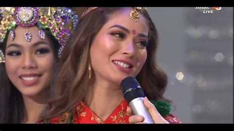 Nepal Wins Beauty With A Purpose Multimedia Miss World 2018 Shrinkhala Khatiwada Youtube