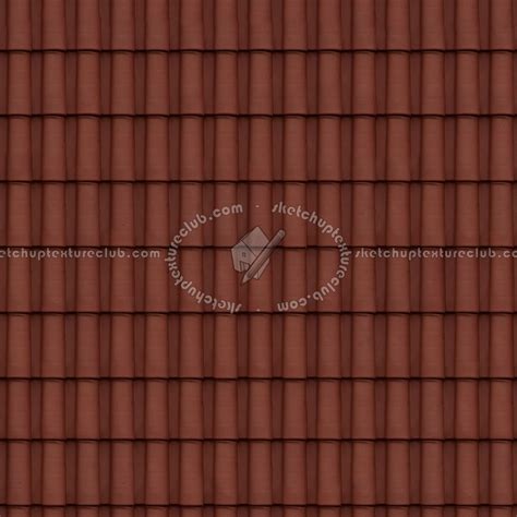 Portuguese Clay Roof Tile Texture Seamless 03462