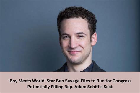 Boy Meets World Star Ben Savage Files To Run For Congress Potentially