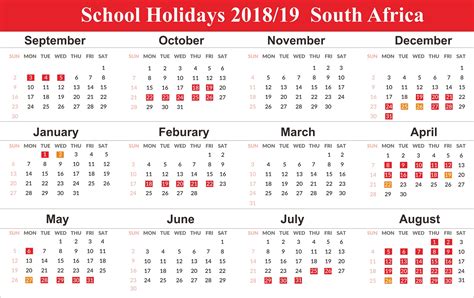 South African School Holidays 2019 Qualads