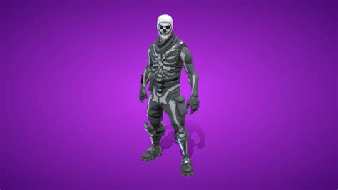 Skull Trooper Outfit 3d Model By Fortnite Skins