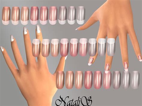 The Sims Resource French Long Nails By Natalls Sims 4 Downloads