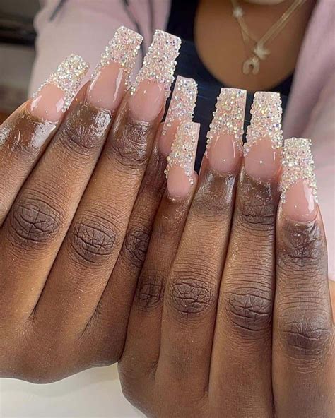 Top Stunning Nail Designs With Diamond Updated Diamond Nail Designs Gold Nail