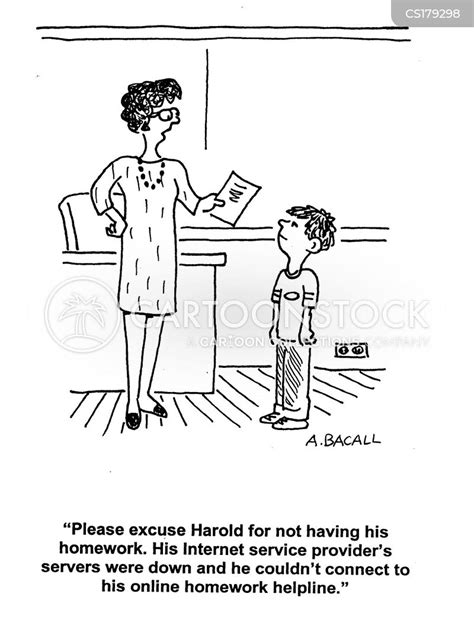 Homework Helpline Cartoons And Comics Funny Pictures From Cartoonstock