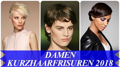 Frisuren kurz können oft dazu führen, dass sich eine frau sicherer fühlt. Moderne Kurzhaarfrisuren Damen 2018 - YouTube | Top ...