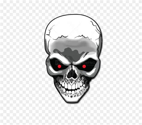 Terminator Clipart Black And White Skull Logo