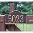 Custom Address Plaque  Metal House Number Sign With Arch Top Finished