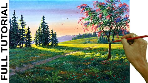 Acrylic Landscape Painting Free Painting Tutorials How To Paint Water