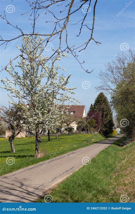 Countryside Village And Nature In German Landscape Stock Photo Image