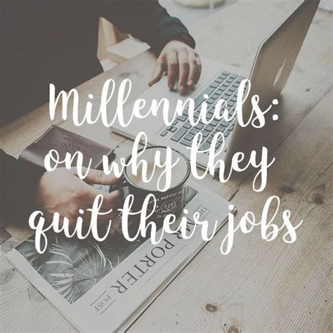 Millennials On Why They Quit Their Jobs Chalkboard Quote Art