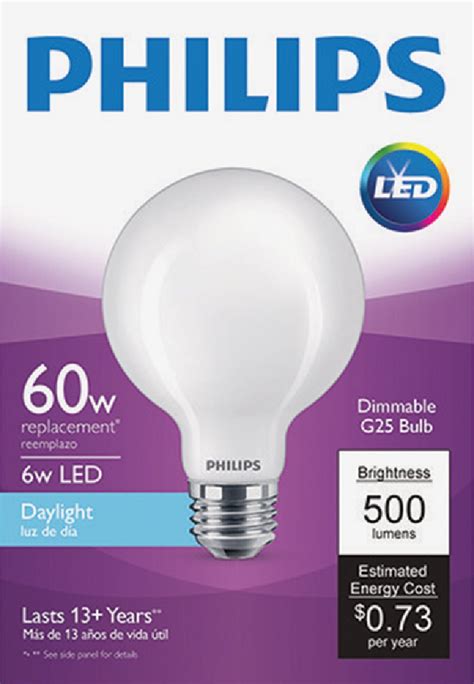 Buy Philips G25 Medium Led Decorative Light Bulb