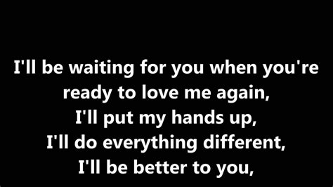Ill Be Waiting Lyrics Adele Full Song Youtube