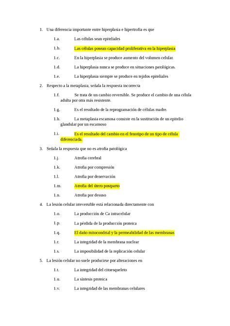 Examen parcial anatomía patològica 3r medicina Exámenes de Patología