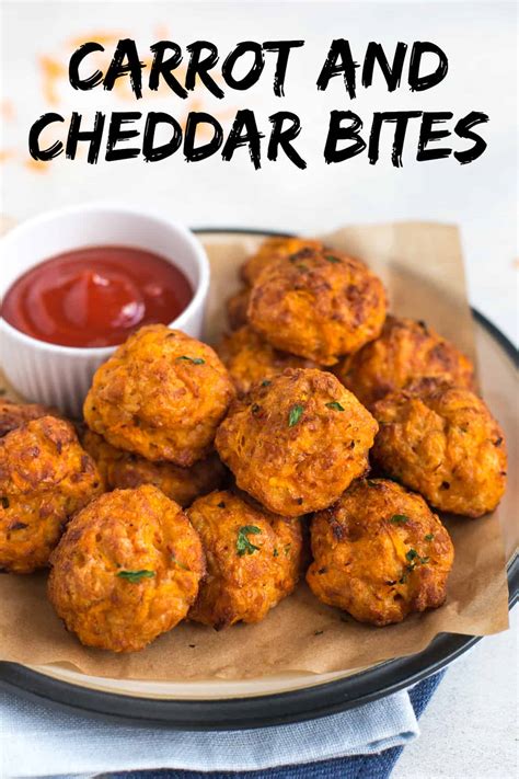 Carrot And Cheddar Bites Easy Cheesy Vegetarian