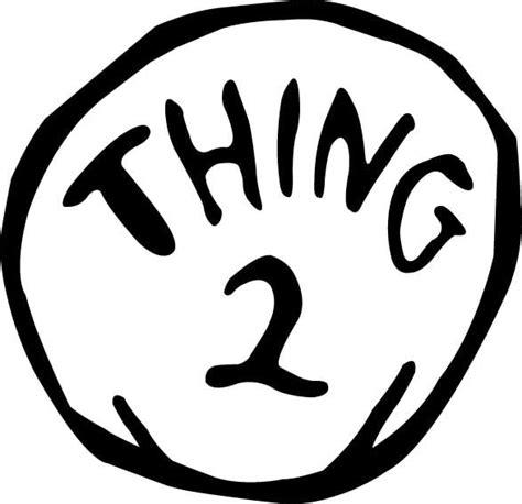 Thing 1 Logo Printable Images