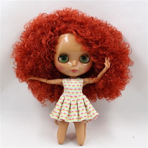 Joint Body Nude Blyth Doll Red Hair Factory Doll Suitable For Diy