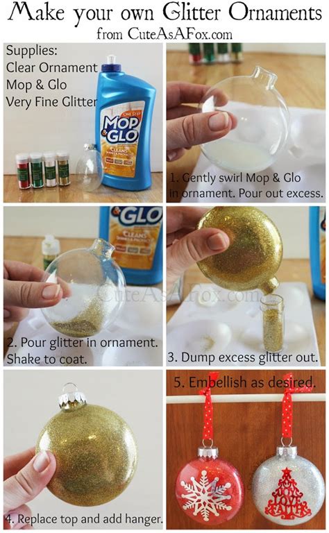 Diy Glitter Ornaments