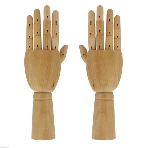 Wooden Mannequin Hands Left Right Or Pair 12 Or 8 Artist Sketching