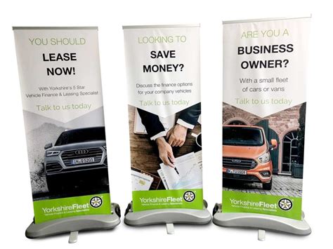 Outdoor Roller Banners Trade Pricing Full Colour