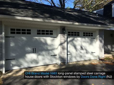 Doors Done Right Garage Doors And Openers Chi Model 5983 Stamped Steel Carriage House Garage