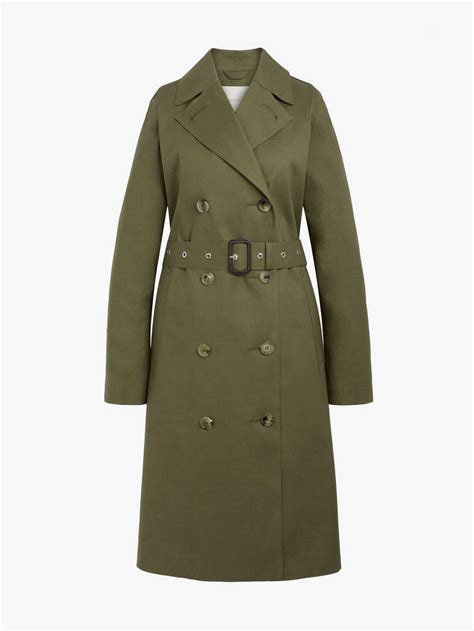 Mackintosh Khaki Bonded Cotton Trench Coat Lr 022 In Green Lyst