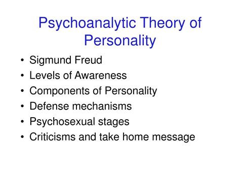 Ppt Psychoanalytic Theory Of Personality Powerpoint Presentation Free Download Id 161185