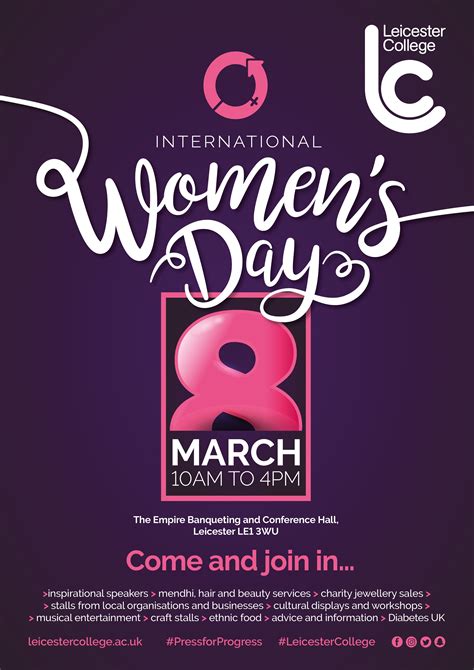 International Womens Day Poster A3 International Womens Day Poster Flyer Template Brochure