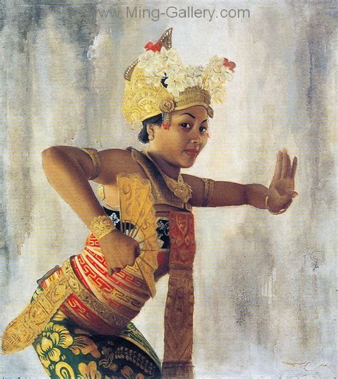 BAT0005 Traditional Balinese Art Painting Painting Bali Painting Art