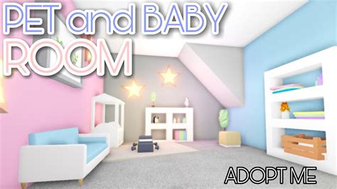 Pet And Baby Room 👶🐶 Adopt Me Speed Build Roblox Youtube