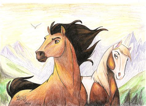 Spirit And Rain Spirit Drawing Spirit The Horse Horse Drawings