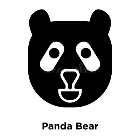 Panda Bear Icon Vector Isolated On White Background Logo Concept Of