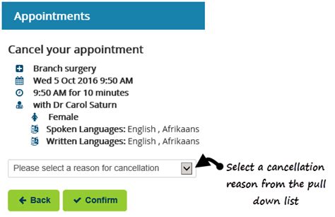 How Do I Cancel An Appointment