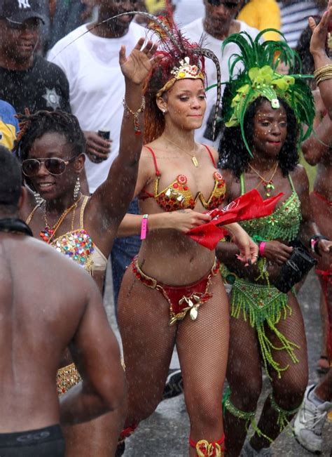 rihanna kadooment day parade in barbados [video] gotceleb