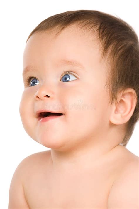 The Blue Eyed Baby Close Up Stock Photo Image Of Child Infant
