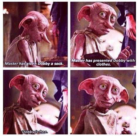Dobby Harry Potter Quote Dobby Harry Potter Quotes Harry James Potter