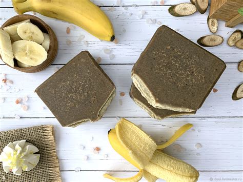 Natural Soap On The Pulp Of Fruits Banana In Chocolate купить на Ярмарке Мастеров Ofc30com