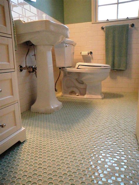 Penny tiles are amazing for several reasons: Penny Round Tile Design Ideas & Remodel Pictures | Houzz
