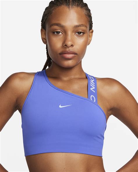 Nike Pro Swoosh Womens Medium Support Asymmetrical Sports Bra Nike Uk