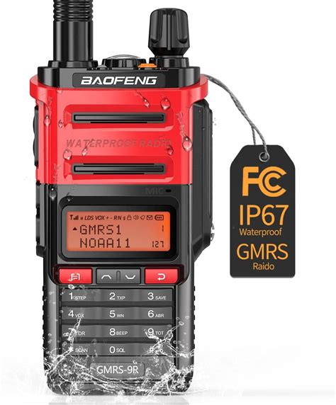 Baofeng Gmrs Radio Gmrs 9r Handheld Radio With Noaa Weather